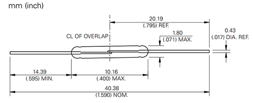 Littelfuse MDSR-10 Low Power Sub-Miniature Reed Switches